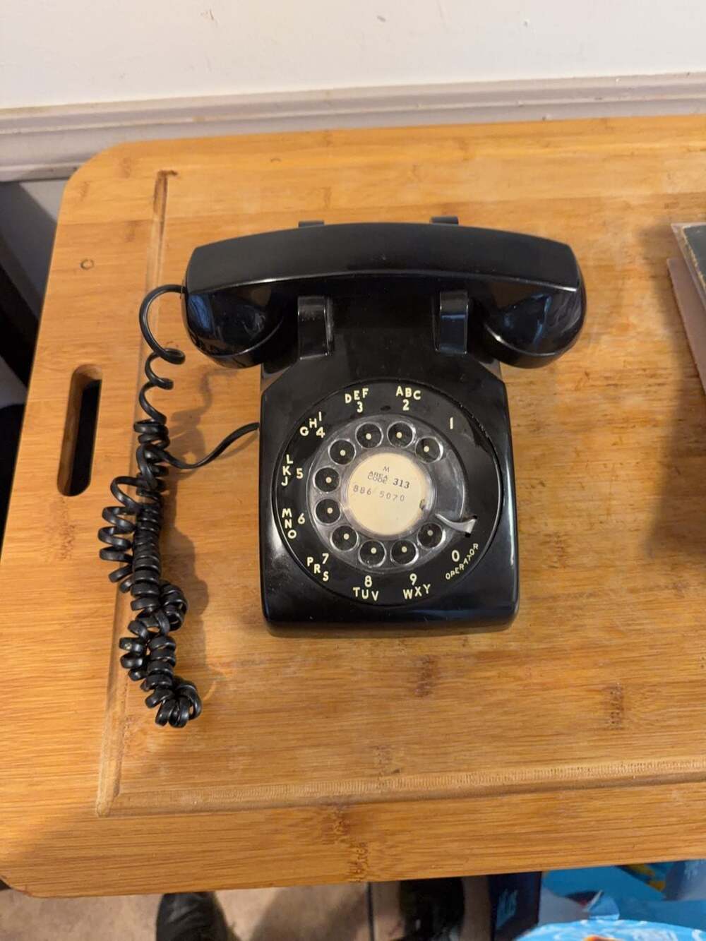 VTG Bell System Western Electric Handset Black Rotary Dial Telephone CD500 7-60